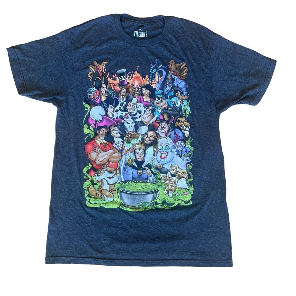 Disney Villains Graphic T Shirt Tee Shirt Womens Size Medium